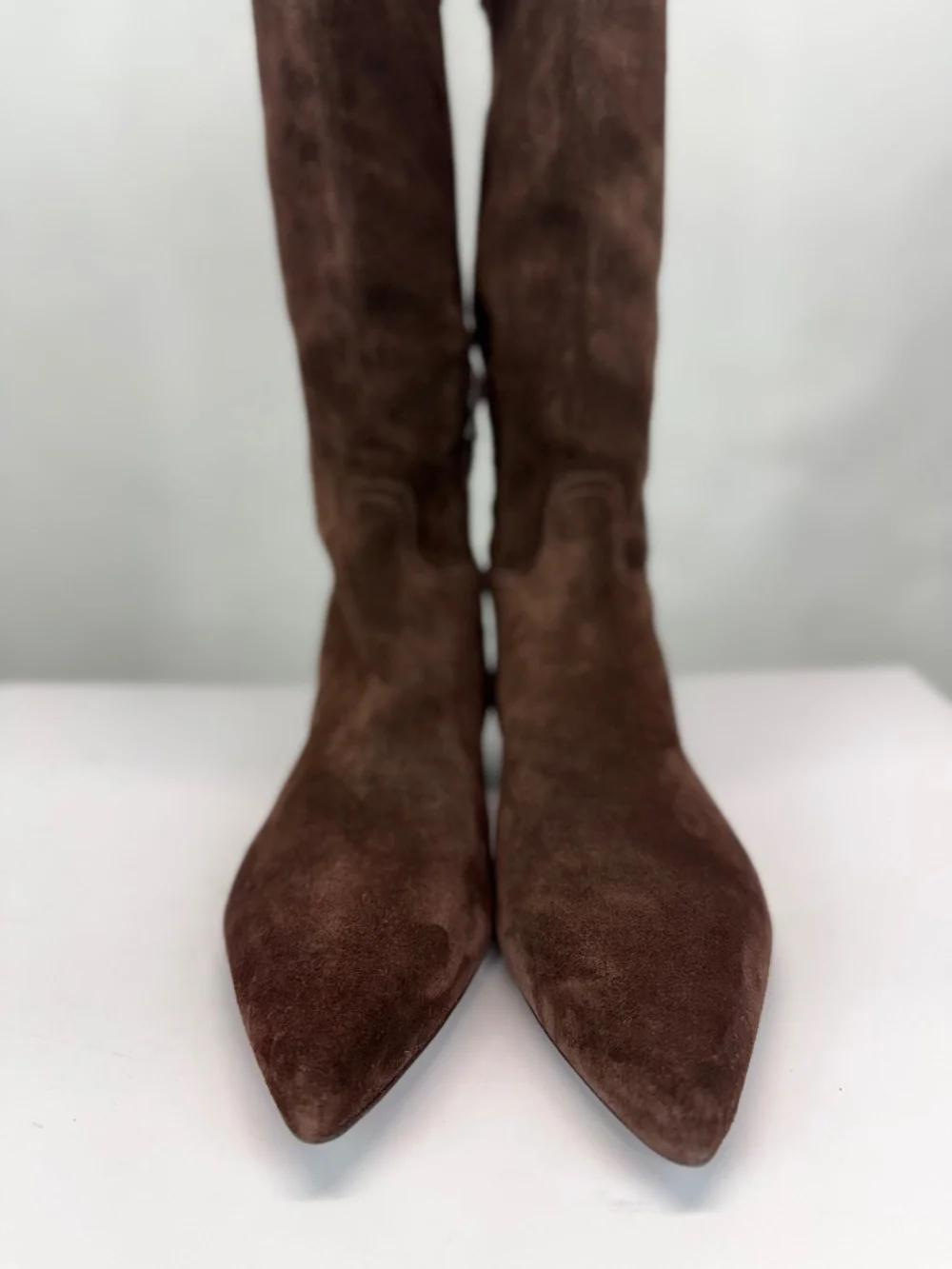 New Polo Ralph Lauren Fringe-Trim Suede Boot Knee High Sz 7